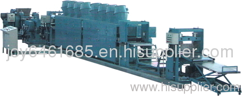 Synthetic resin board production line