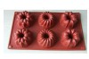 6 Flower type Muffin Sweet Candy Jelly Ice Silicone Mould Mold Baking Pan Tray Mak