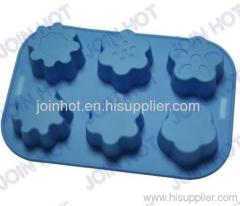 6 Flower Shape Silicone Bakeware