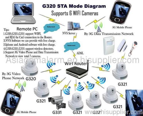 3G video alarm server