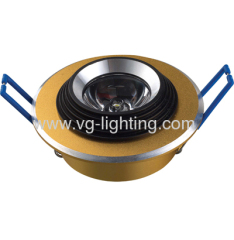 Gold with Black Aluminium LED ceiling lights