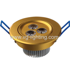 3X1W Aluminium High power LED ceiling soptlights