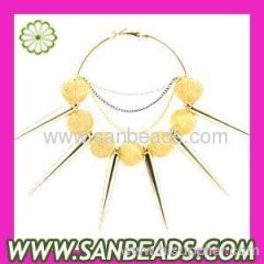 Wholesale 70mm Basketball Wives Inspired Spike Hoop Earrings