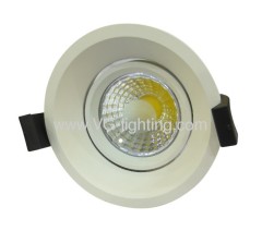 7W Aluminium adjustable COB LED ceiling light/Beam angle:36°