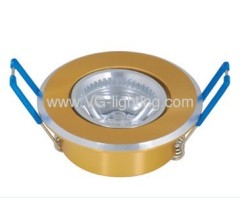 Aluminium 1x1W high power LED ceiling soptlights