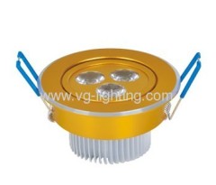 3X1W Aluminium high power round LED ceiling soptlights