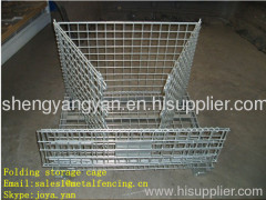 Folding storage cage