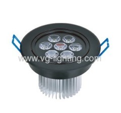 7X1W long life Aluminium high power LED ceiling soptlights