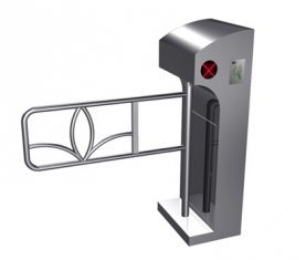 One-way Direction Digital LED Prompt Vertical Barrier Automatic Swing Gate for Supermarket