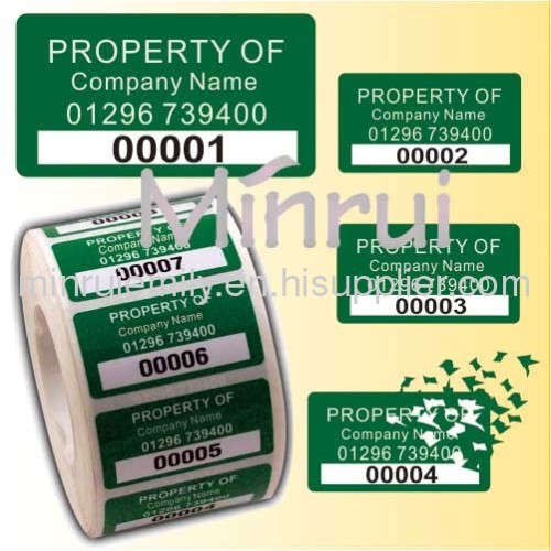 Tamper evident labels