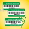 Destructible Bar Code Labels