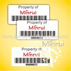 asset barcode label