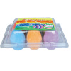 Dustless egg shape jumbo color chalk in PVC box