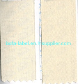 Cotton label fabric, designed cotton label fabric, Poly/cotton label ribbon