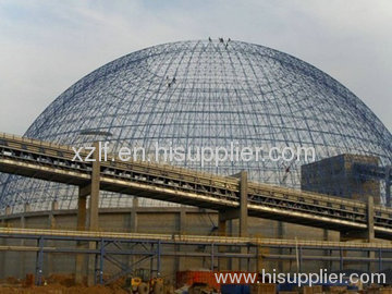 space frame for dome coal storage