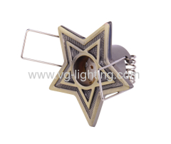 Halogen star Zinc alloy recessed spotlights