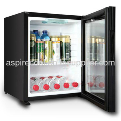 Absorption Office Hotel Mini Bar, Absolutely Silent Glass Door Mini Fridge 30 Liters (ASA-30SFG)