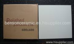 Promotion for Solid White Polished Porcelain Tile (P6001)