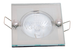 Zinc alloy recessed ceiling spotlights with glass