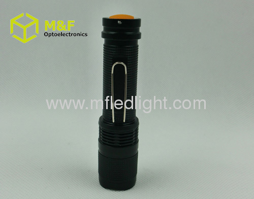 Mini led cree torch 3W aluminum led flashlight with clip