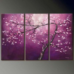 Chinese Oil Canvas Flower Paintings