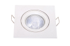 Square Aluminum die-casting Recessed swivel halogen spotlight