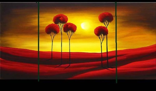 2012 Popular Handmade Landscape Group Painting For Sale