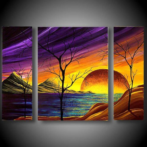 scenery painting on canvas