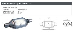 universal catalytic converter for differenty style cars