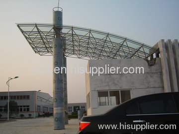 steel platform canopy for hotel