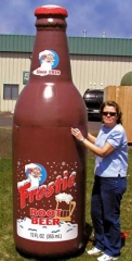 advertising giant inflatable wine bottle