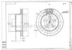 Brake disc 5396 for Jeep