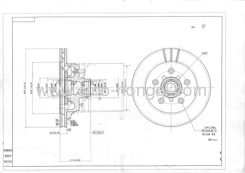 Brake disc 5577 for Buick