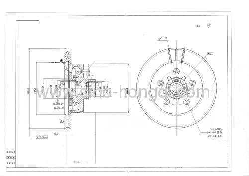 Brake disc 5578 for chevrolet