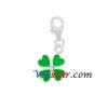 Wholesale vnistar silver plated clover clasp charmHCC001