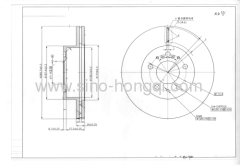 Brake disc 54014 for Volvo