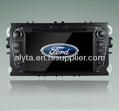Black 7inch Ford focus/mondeo car dvd gps bt radio am/fm/RDS built-in DTV