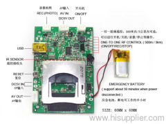 Mni DVR board / dvr motherboard / dvr main board with ir control and rf 3km wireless control
