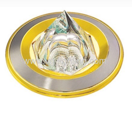 Mini Zinc die casting with cone-shape crystal spotlight