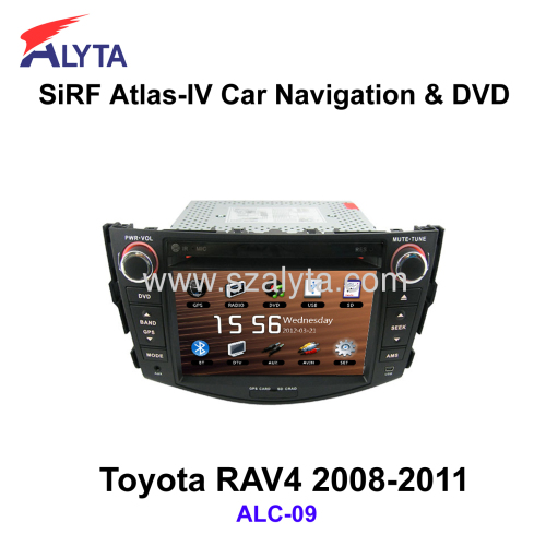 Toyota RAV4 2008-2011 navigation dvd SiRF A4 (AtlasⅣ) 7 inch touch screen