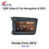 Honda Civic 2012 navigation dvd SiRF A4 (AtlasⅣ) 8 inch touch screen