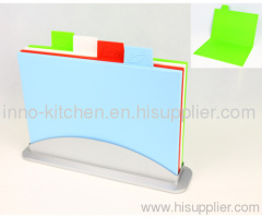 4 Index Color Coded Chopping Boards Home Kitchen NEW