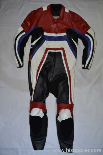 Motorcycle leather racing suit