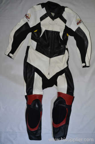 Motorcycle leather racing suit