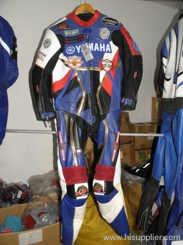 Motorcycle leather racing suit