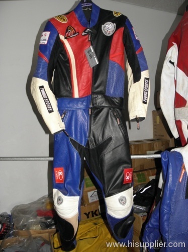 Motorcycle leather racing suit