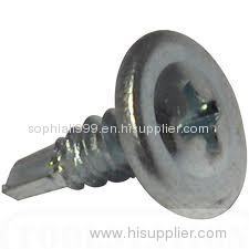 Modified truss head self-drilling screw