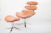 Paul Volther Corona Chair & Ottoman DS325