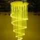 Optic fiber chandelier crystal