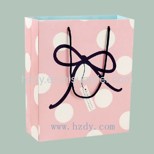 Pink paper bags